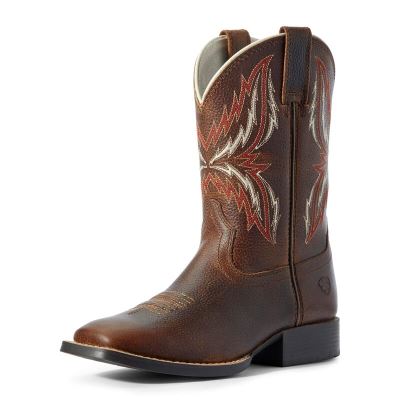 Buty Kowbojki Dziecięce Ariat Arena Rebound Brązowe | PL-400747