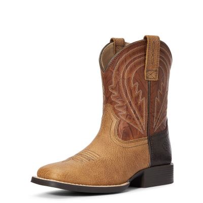 Buty Kowbojki Dziecięce Ariat Lil' Hoss Brązowe | PL-180848