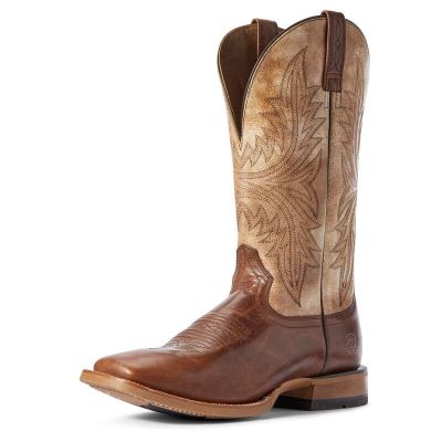 Buty Kowbojki Męskie Ariat Cowhand Czerwone Brązowe | PL-648667