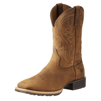 Buty Kowbojki Męskie Ariat Hybryd Rancher Brązowe | PL-130606