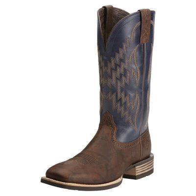 Buty Kowbojki Męskie Ariat Tycoon Brązowe Granatowe | PL-335693