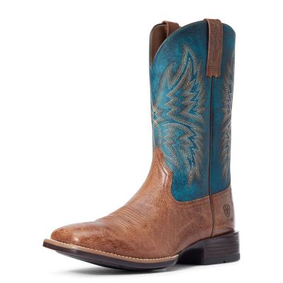 Buty Kowbojki Męskie Ariat Valor Ultra Ciemny Brązowe | PL-227824