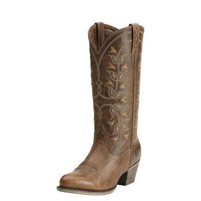 Buty Zachodnie Damskie Ariat Desert Holly Brązowe | PL-716792