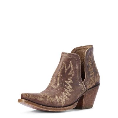 Buty Zachodnie Damskie Ariat Dixon Beżowe Brązowe | PL-214612