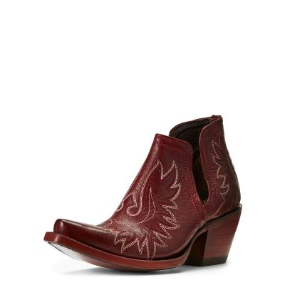 Buty Zachodnie Damskie Ariat Dixon Bordowe | PL-353513