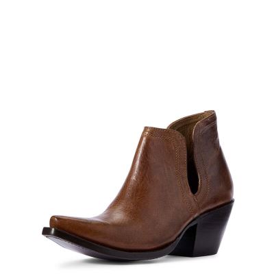 Buty Zachodnie Damskie Ariat Dixon Brązowe | PL-696662