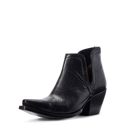 Buty Zachodnie Damskie Ariat Dixon Czarne | PL-186364