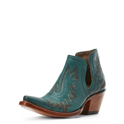 Buty Zachodnie Damskie Ariat Dixon Zielone | PL-797862