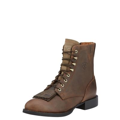 Buty Zachodnie Damskie Ariat Heritage Lacer II Boots Brązowe | PL-529183