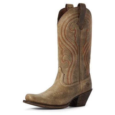 Buty Zachodnie Damskie Ariat Lively Ciemny Khaki | PL-395300