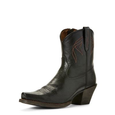 Buty Zachodnie Damskie Ariat Lovely Czarne | PL-124112