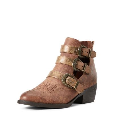 Buty Zachodnie Damskie Ariat Unbridled Melody Brązowe | PL-352500