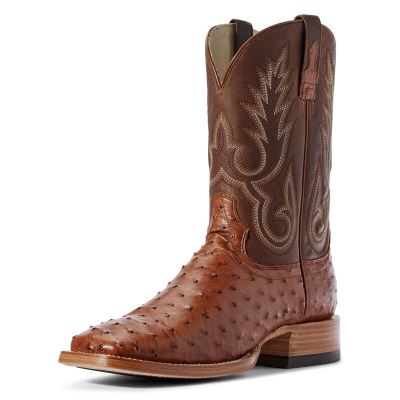 Buty Zachodnie Męskie Ariat Barker Brązowe | PL-170305