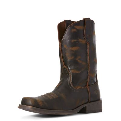 Buty Zachodnie Męskie Ariat Rambler Ultra Ciemny Brązowe | PL-558999