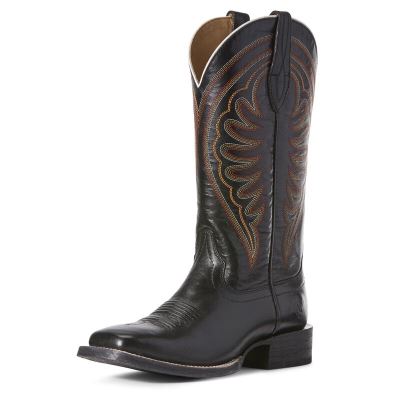 Buty Kowbojki Damskie Ariat Circuit Shiloh Czarne Brązowe | PL-014544