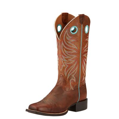 Buty Kowbojki Damskie Ariat Round Up Ryder Miedź | PL-572724