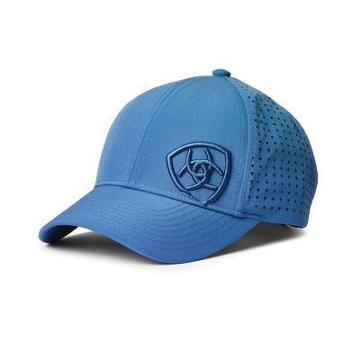 Czapki Damskie Ariat Tri Factor Caps Niebieskie | PL-631459