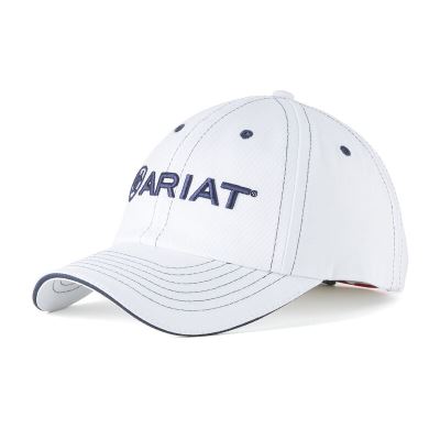 Czapki Męskie Ariat Team II Caps Białe Granatowe | PL-754345