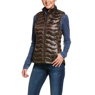 Kamizelki Damskie Ariat Ideal 3.0 Down Vest Oliwkowe | PL-784142