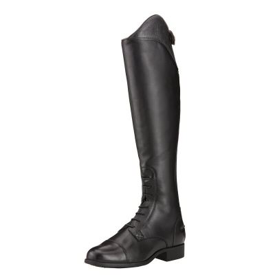 Kozaki Oficerki Damskie Ariat Heritage Ellipse Wysokie Czarne | PL-421940