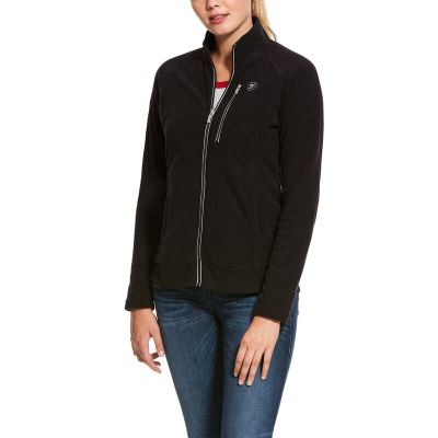 Kurtka Damskie Ariat Basis 2.0 Full Zip Czarne | PL-182377