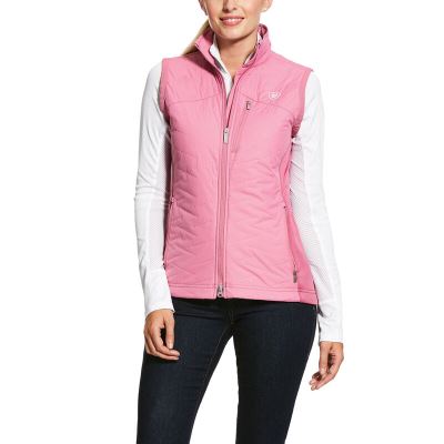 Kurtka Damskie Ariat Hybryd Insulated Vests Różowe | PL-748893