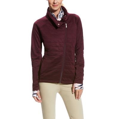 Kurtka Damskie Ariat Vanquish Full Zip Bordowe | PL-309765