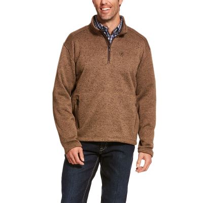 Kurtka Męskie Ariat Caldwell 1/4 Zip Brązowe | PL-235656