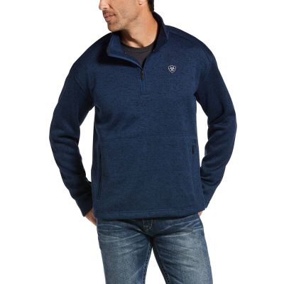 Kurtka Męskie Ariat Caldwell 1/4 Zip Ciemny Indygo | PL-543273