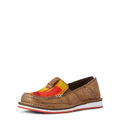 Loafersy Damskie Ariat Cruiser Miedź Metal Pomarańczowe | PL-094588