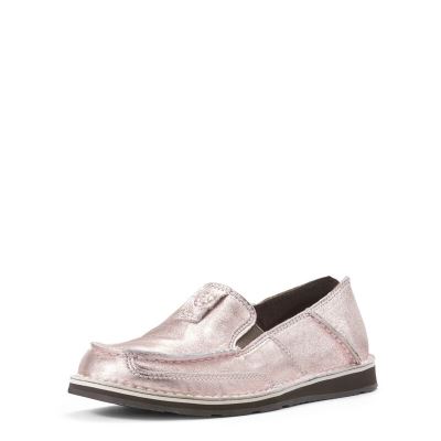 Loafersy Damskie Ariat Cruiser Różowe Złote | PL-502480