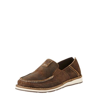 Loafersy Męskie Ariat Cruiser Ciemny Brązowe | PL-185164