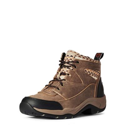 Buty Outdoorowe Damskie Ariat Terrain Boots Brązowe Czarne | PL-829568