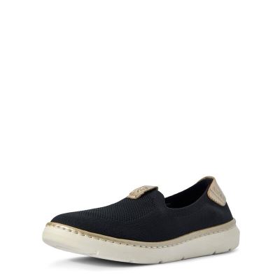 Slip On Damskie Ariat Knit Ryder Czarne | PL-559138