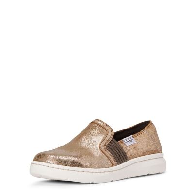 Slip On Damskie Ariat Ryder Miedź Metal | PL-234804