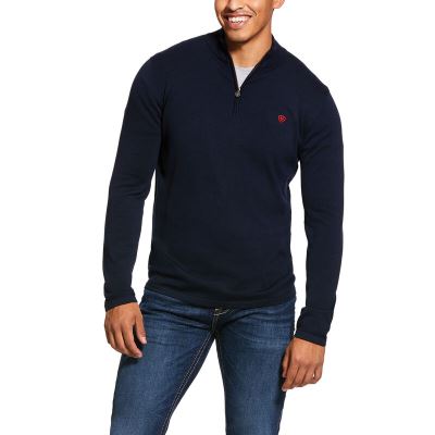 Swetry Męskie Ariat TEKCrew Neck Granatowe | PL-171612