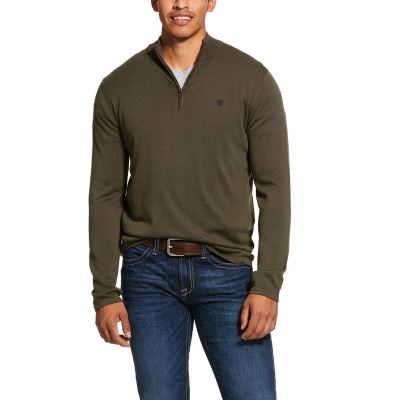 Swetry Męskie Ariat TEKCrew Neck Zielone | PL-922772