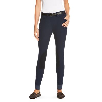 Rajstopy Damskie Ariat Heritage Elite Knee Patch Breech Granatowe | PL-424214