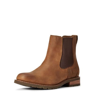 Trzewiki Damskie Ariat Wexford Nieprzemakalne Boots Brązowe | PL-287415