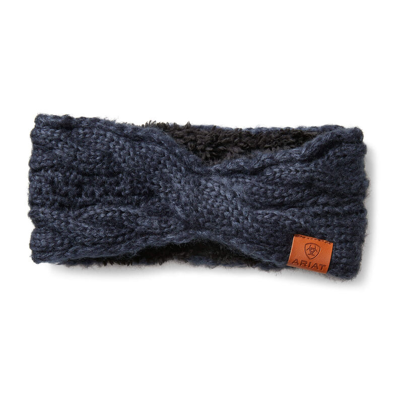 Akcesoria Damskie Ariat Cable Headband Granatowe | PL-154561