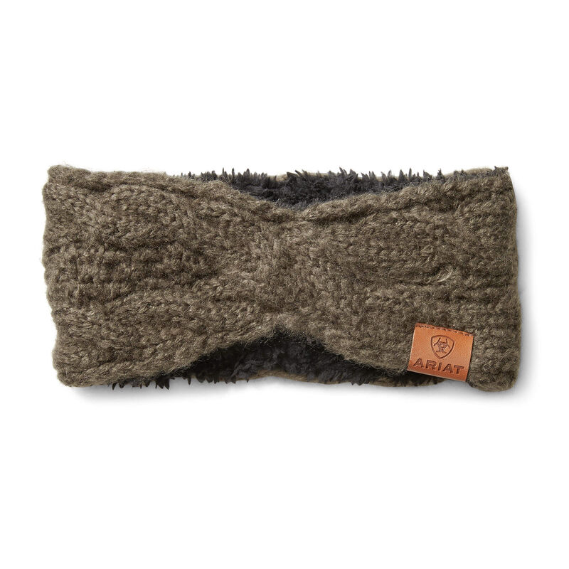 Akcesoria Damskie Ariat Cable Headband Oliwkowe | PL-058995