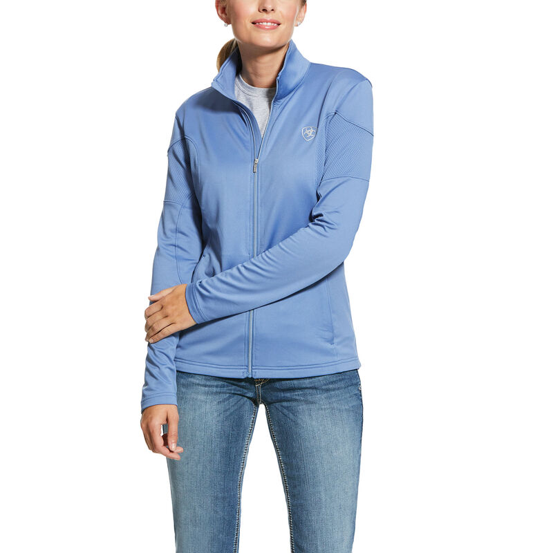 Bluzy Damskie Ariat Tolt Full Zip Niebieskie | PL-888557