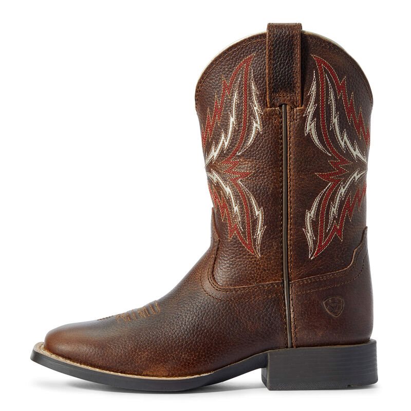 Buty Kowbojki Dziecięce Ariat Arena Rebound Brązowe | PL-400747