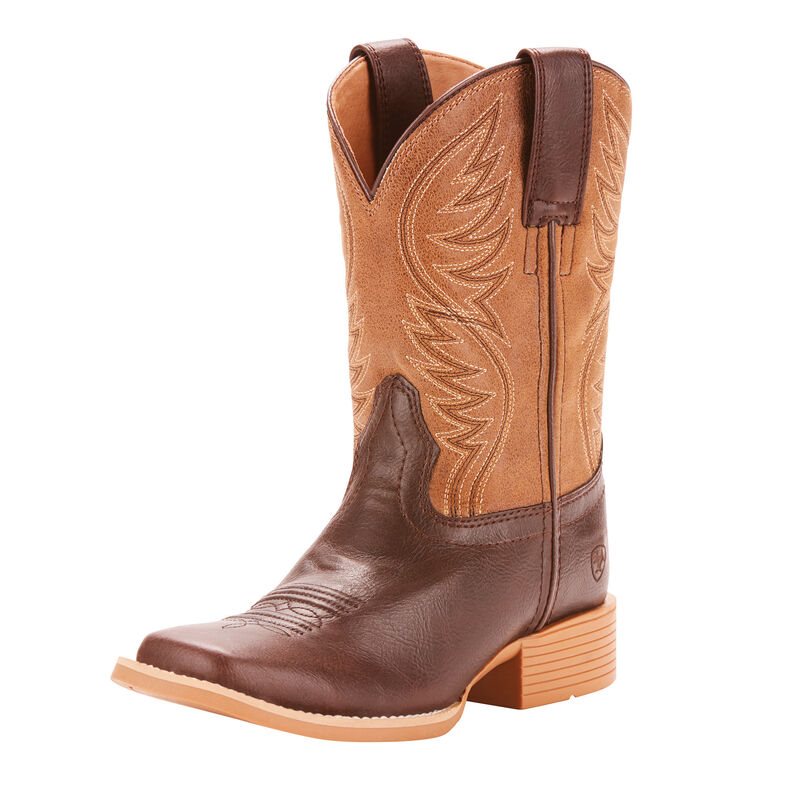 Buty Kowbojki Dziecięce Ariat Brumby Brązowe | PL-952649