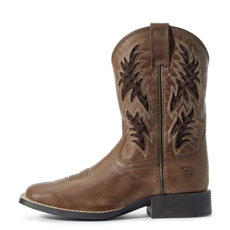 Buty Kowbojki Dziecięce Ariat Cowboy VentTEK Brązowe | PL-377072