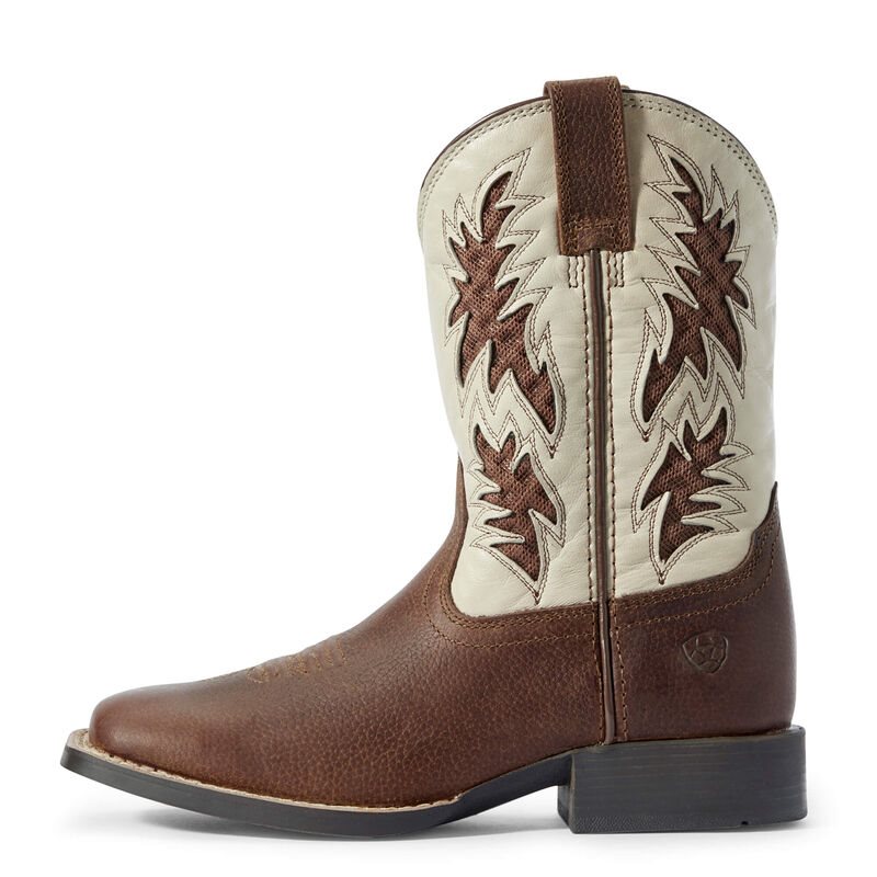 Buty Kowbojki Dziecięce Ariat Cowboy VentTEK Brązowe | PL-853151