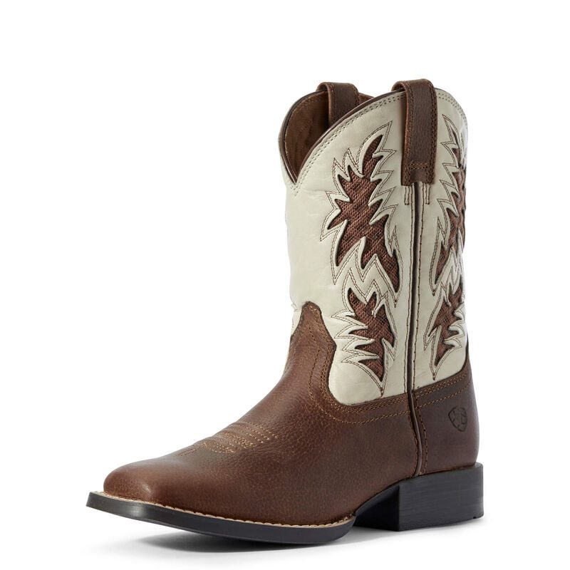 Buty Kowbojki Dziecięce Ariat Cowboy VentTEK Brązowe | PL-853151