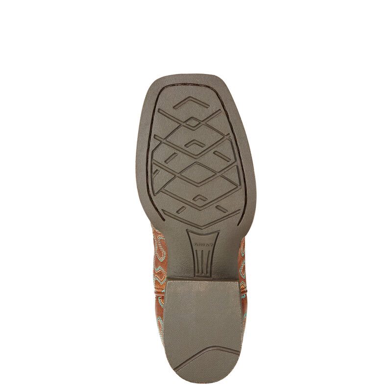 Buty Kowbojki Dziecięce Ariat Crossroads Brązowe Panterka | PL-389566