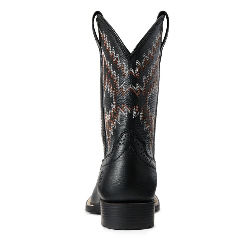 Buty Kowbojki Dziecięce Ariat Tycoon Czarne | PL-392466