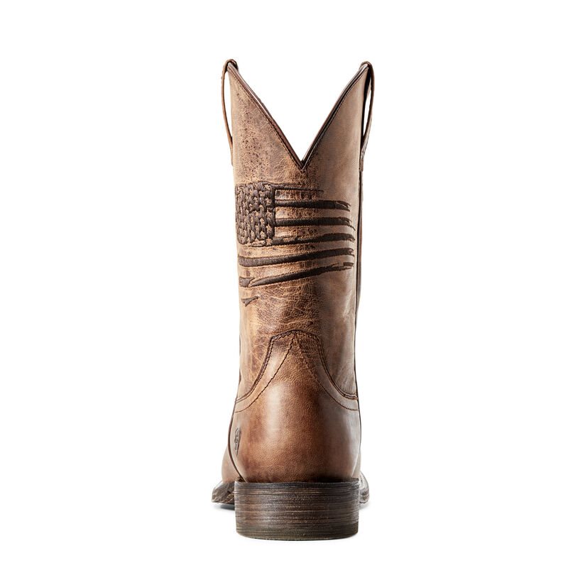 Buty Kowbojki Męskie Ariat Circuit Patriot Brązowe | PL-576260